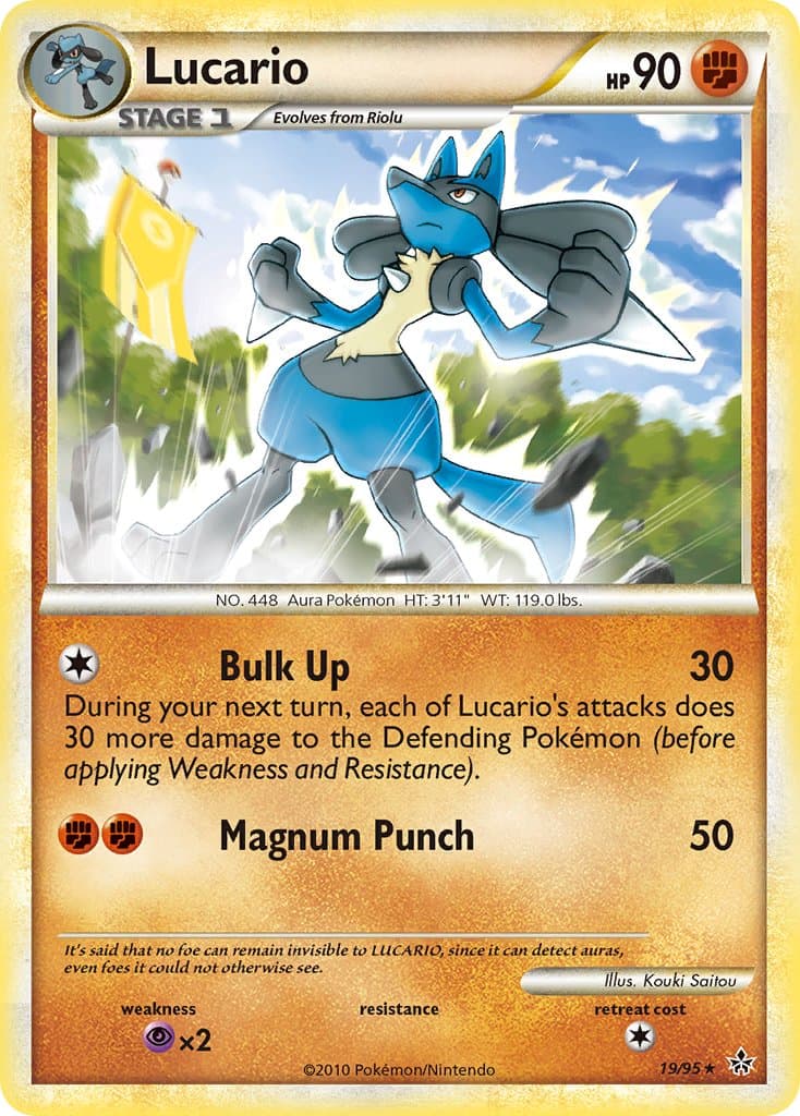 Lucario — Unleashed Pokémon card