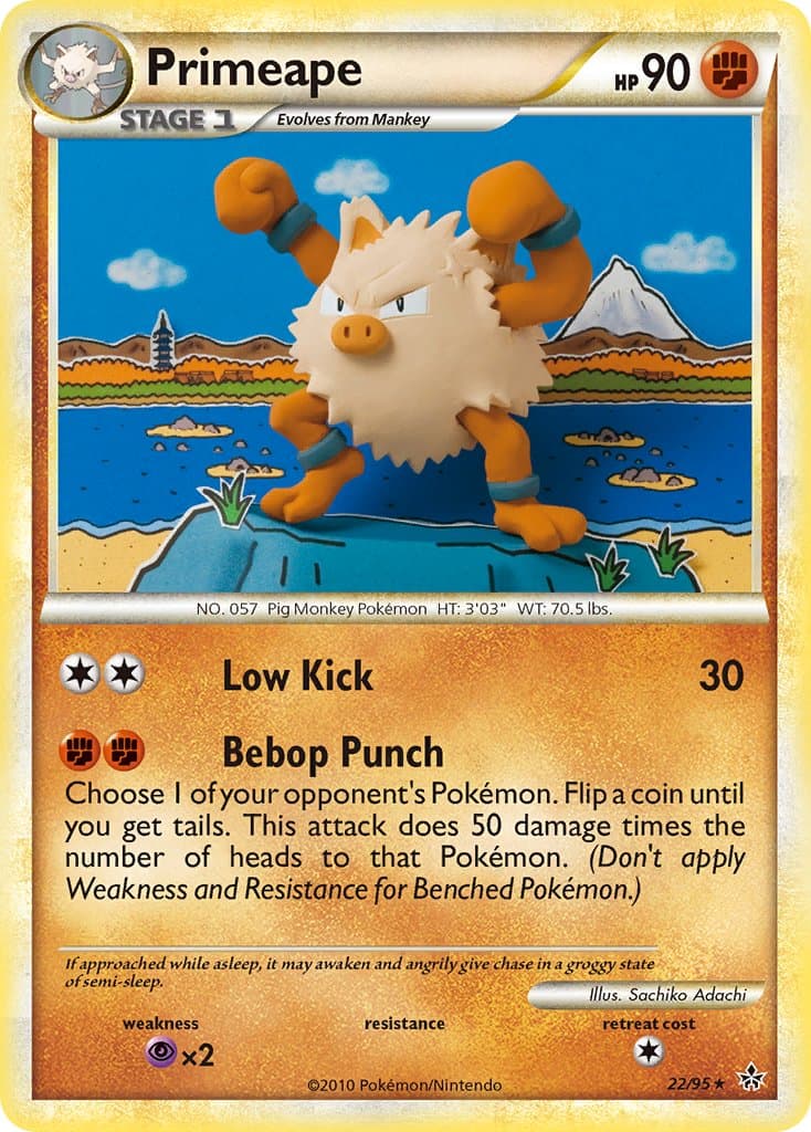 Primeape — Unleashed Pokémon card