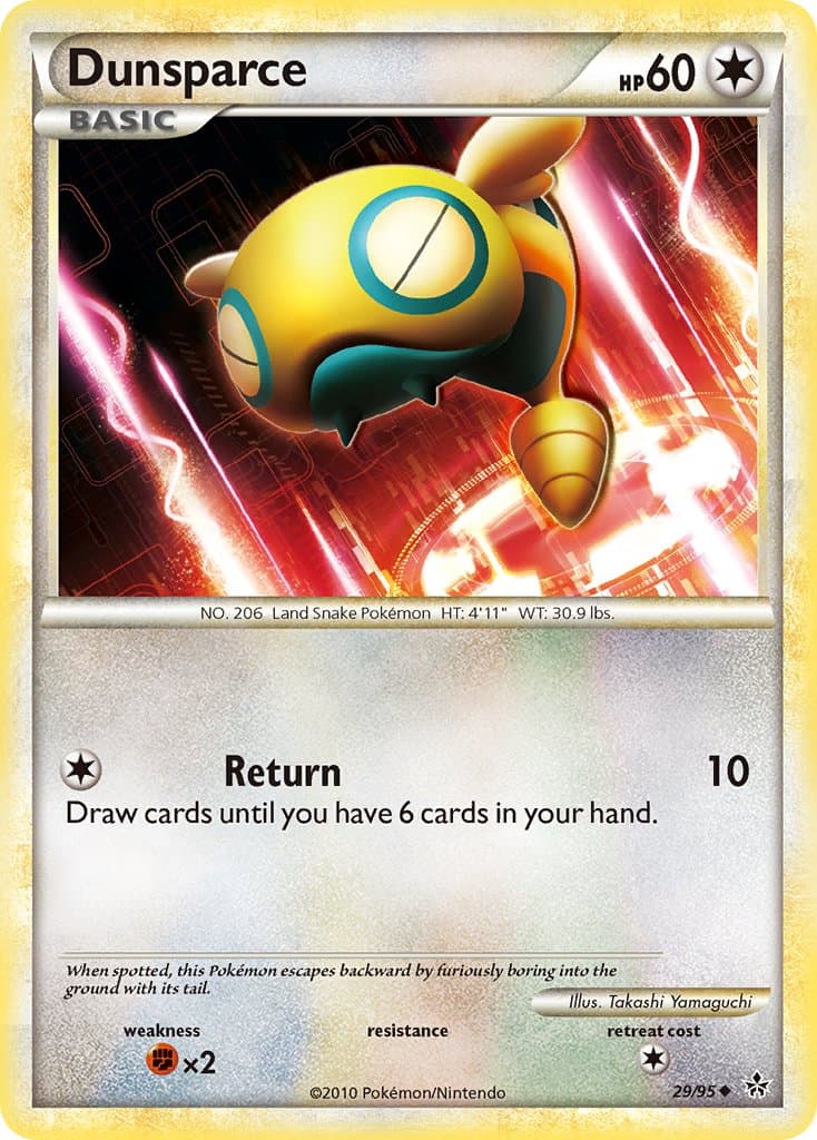 Dunsparce — Unleashed Pokémon card