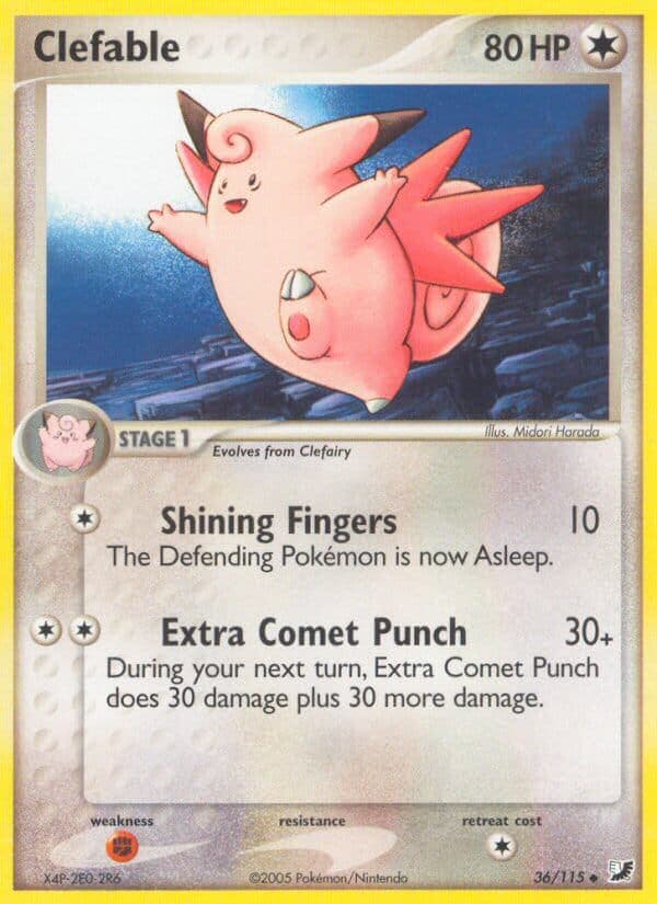 Clefable — Unseen Forces Pokémon card