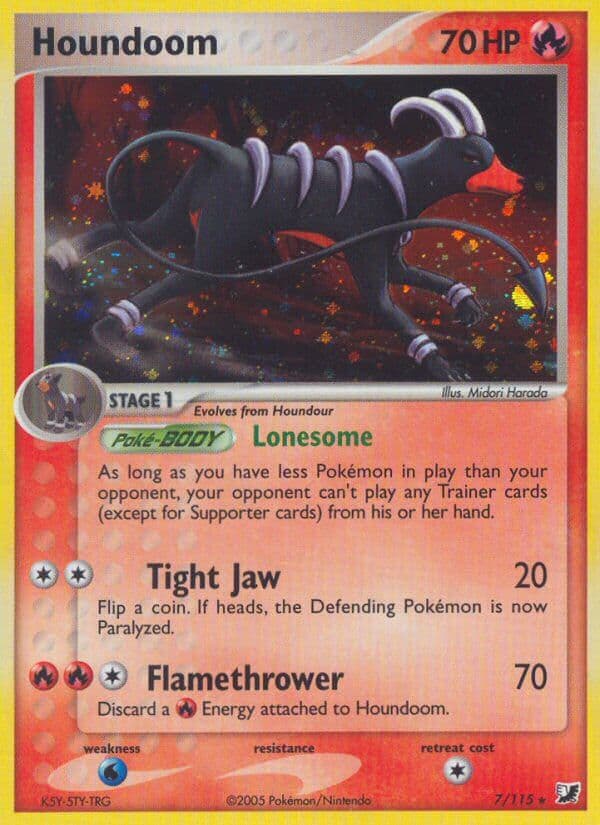 Houndoom — Unseen Forces Pokémon card
