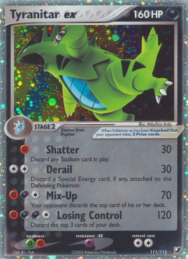 Tyranitar Ex — Unseen Forces Pokémon card