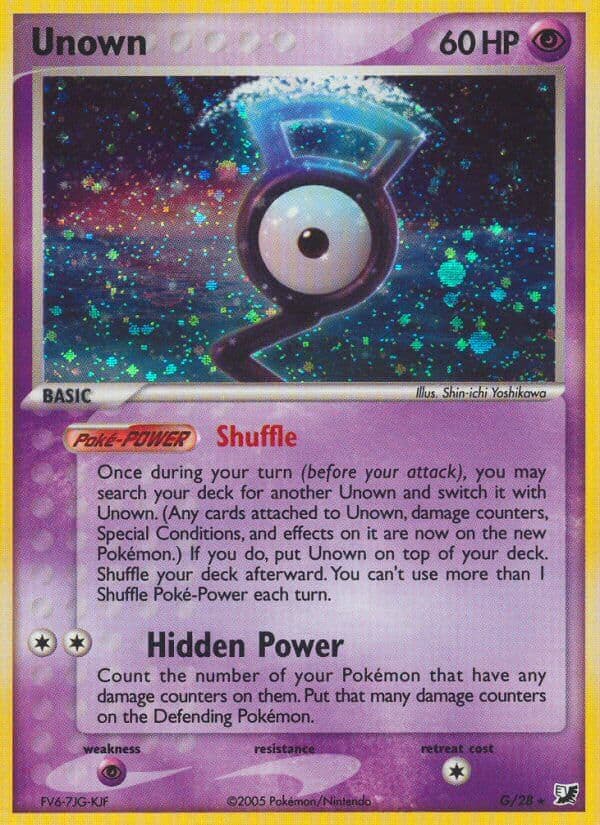 Unown — Unseen Forces Pokémon card