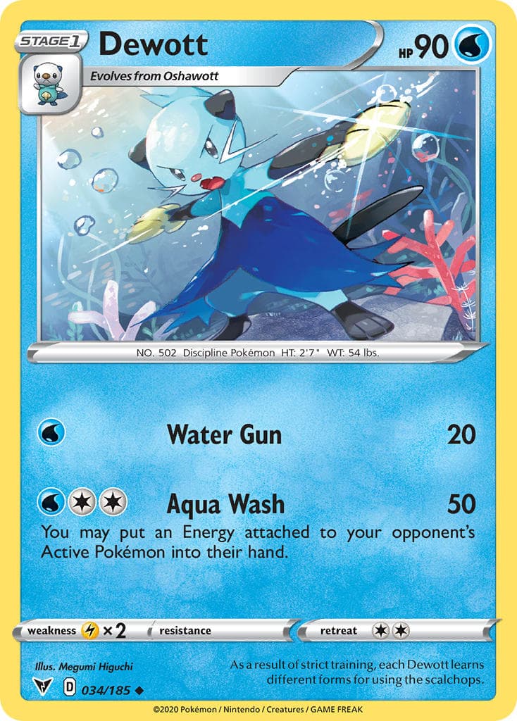 Dewott — Vivid Voltage Pokémon card