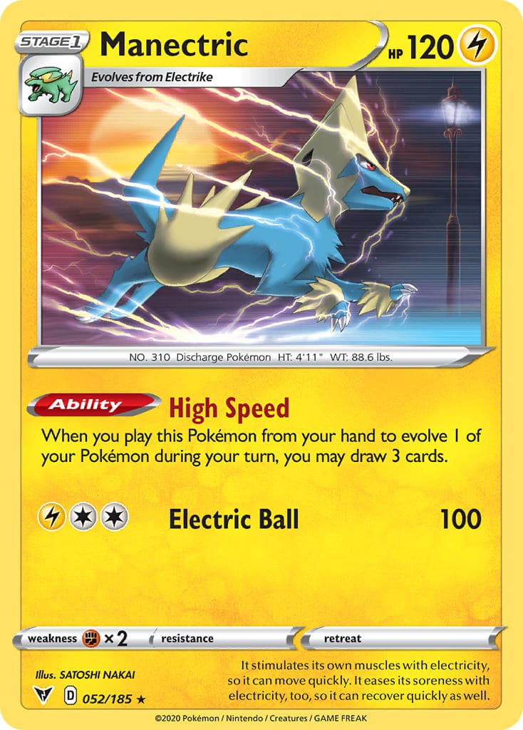 Manectric — Vivid Voltage Pokémon card