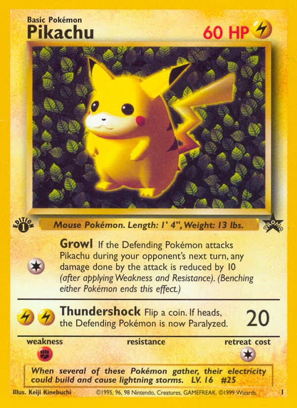 Pikachu — Wizards Black Star Promos Pokémon card
