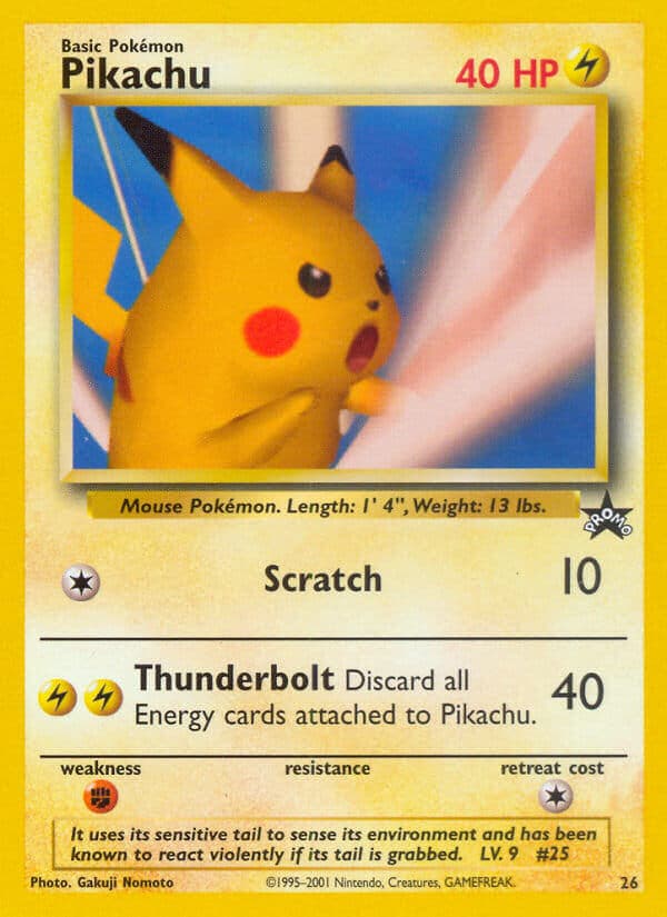 Pikachu — Wizards Black Star Promos Pokémon card