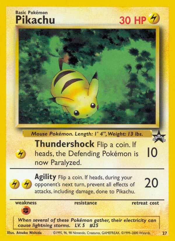 Pikachu — Wizards Black Star Promos Pokémon card