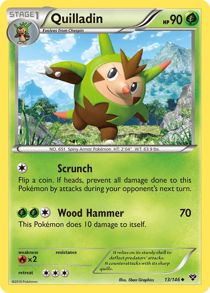 Quilladin — XY Pokémon card