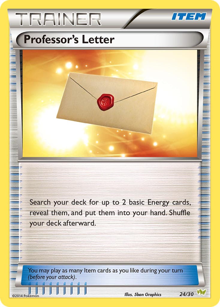 Professors Letter — Xy Trainer Kit Noivern