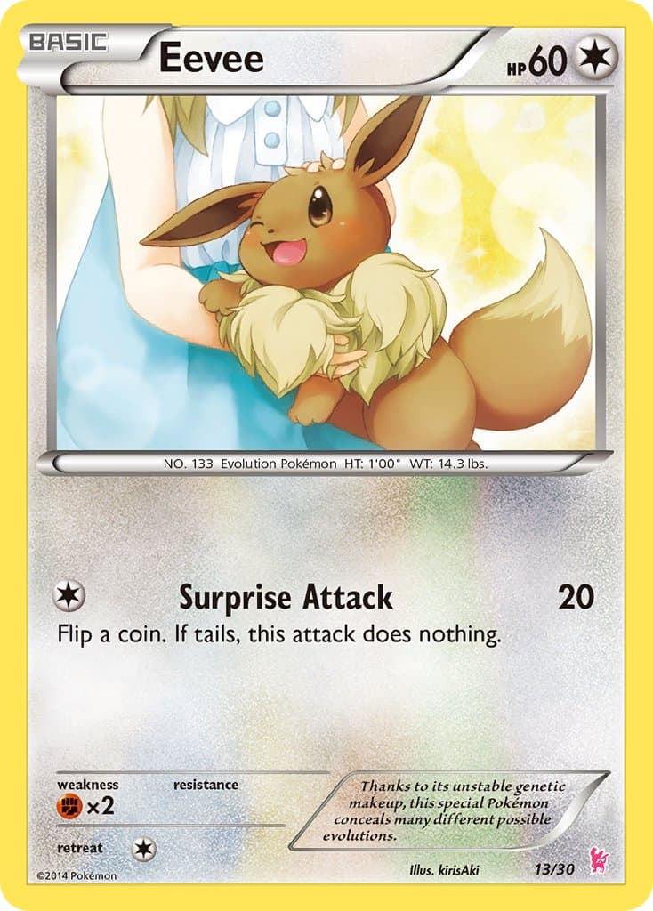 Eevee — Xy Trainer Kit Sylveon Pokémon card