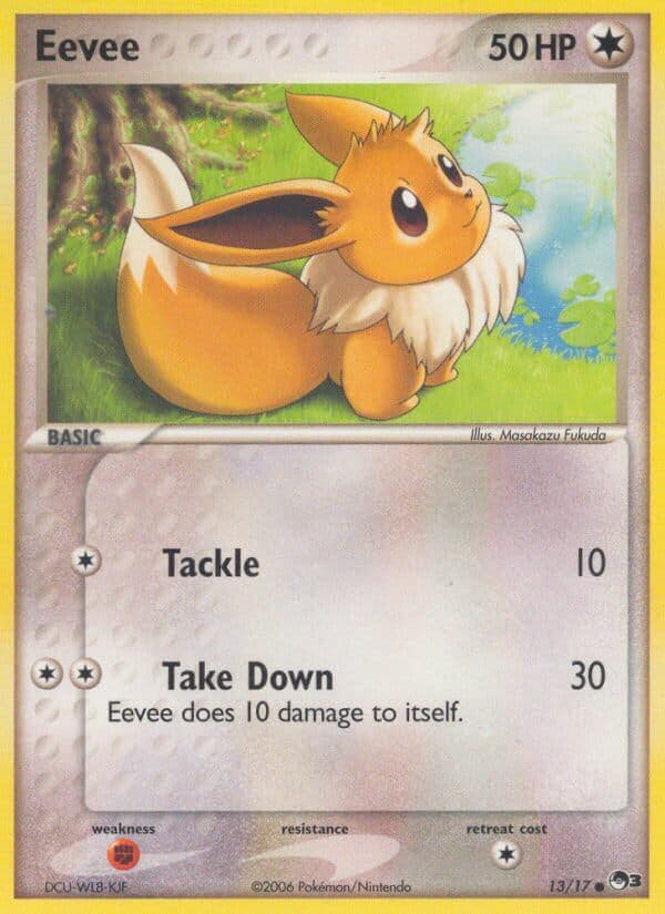Unique Genetic Code Eevee — Pop Series 3 #13 Pokémon Card | PokéListing